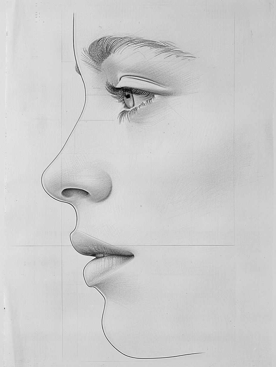 Classical Graphite Portrait Study - Image 1