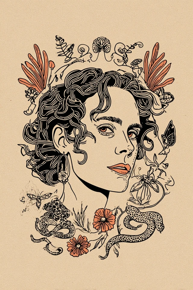 Botanical Ink Muse - Image 1