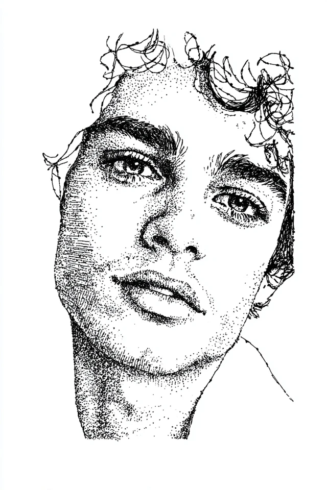 Stippled Soul Portrait