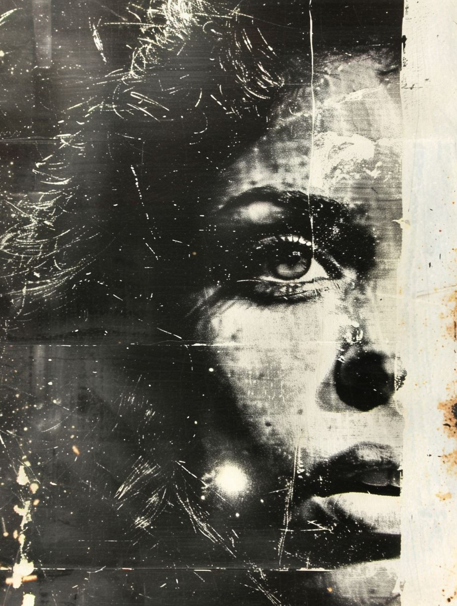 Fragmented Noir Urban Portrait - Image 2