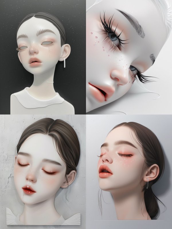 Ethereal Porcelain Beauty Portraits