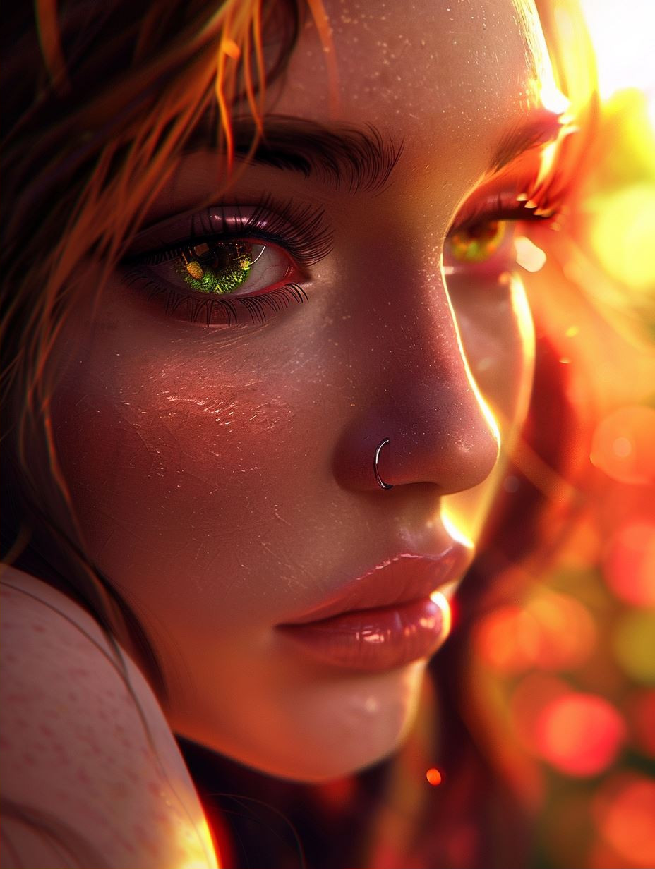 Ethereal Glow: Four Faces of Emotion - Image 2