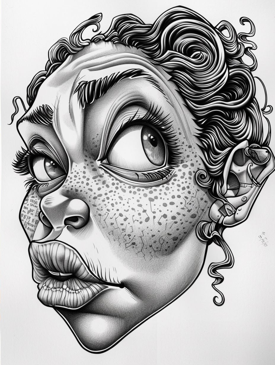 Psychedelic Dream Portrait 2 - Image 4