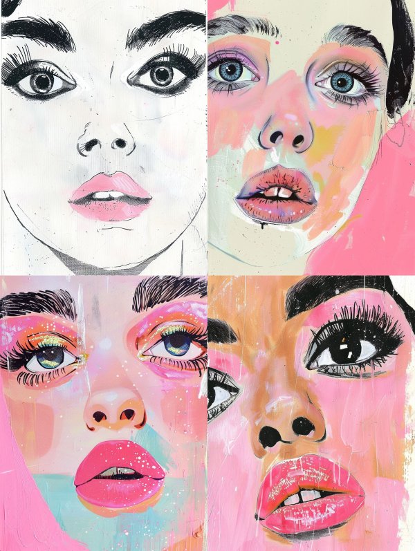 Vibrant Modern Portrait Study