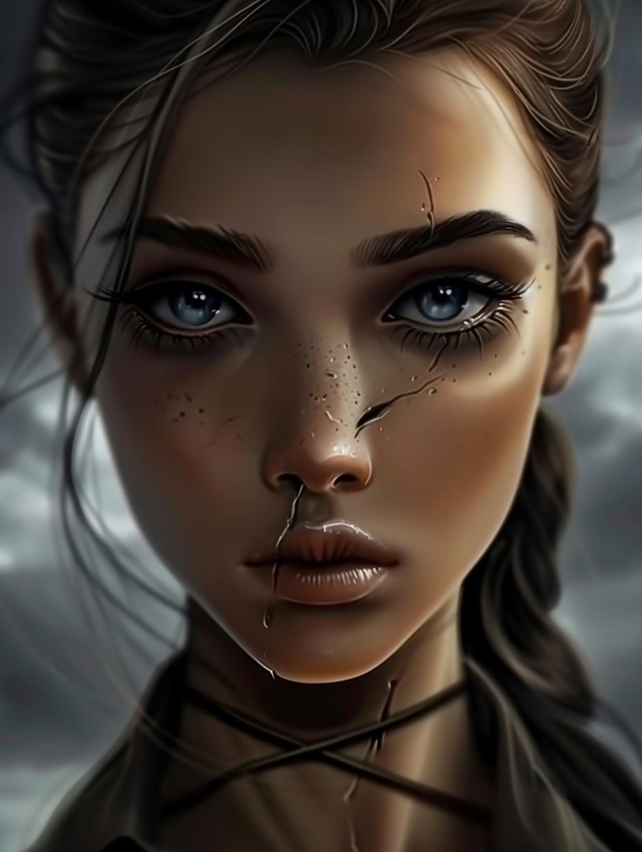 Fragile Porcelain Soul Portrait
