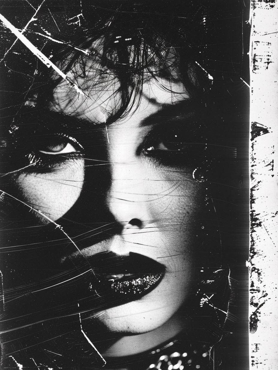 Dark Gothic Glitch Portrait - Image 3