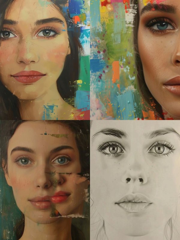 Abstract Visions of Feminine Beauty