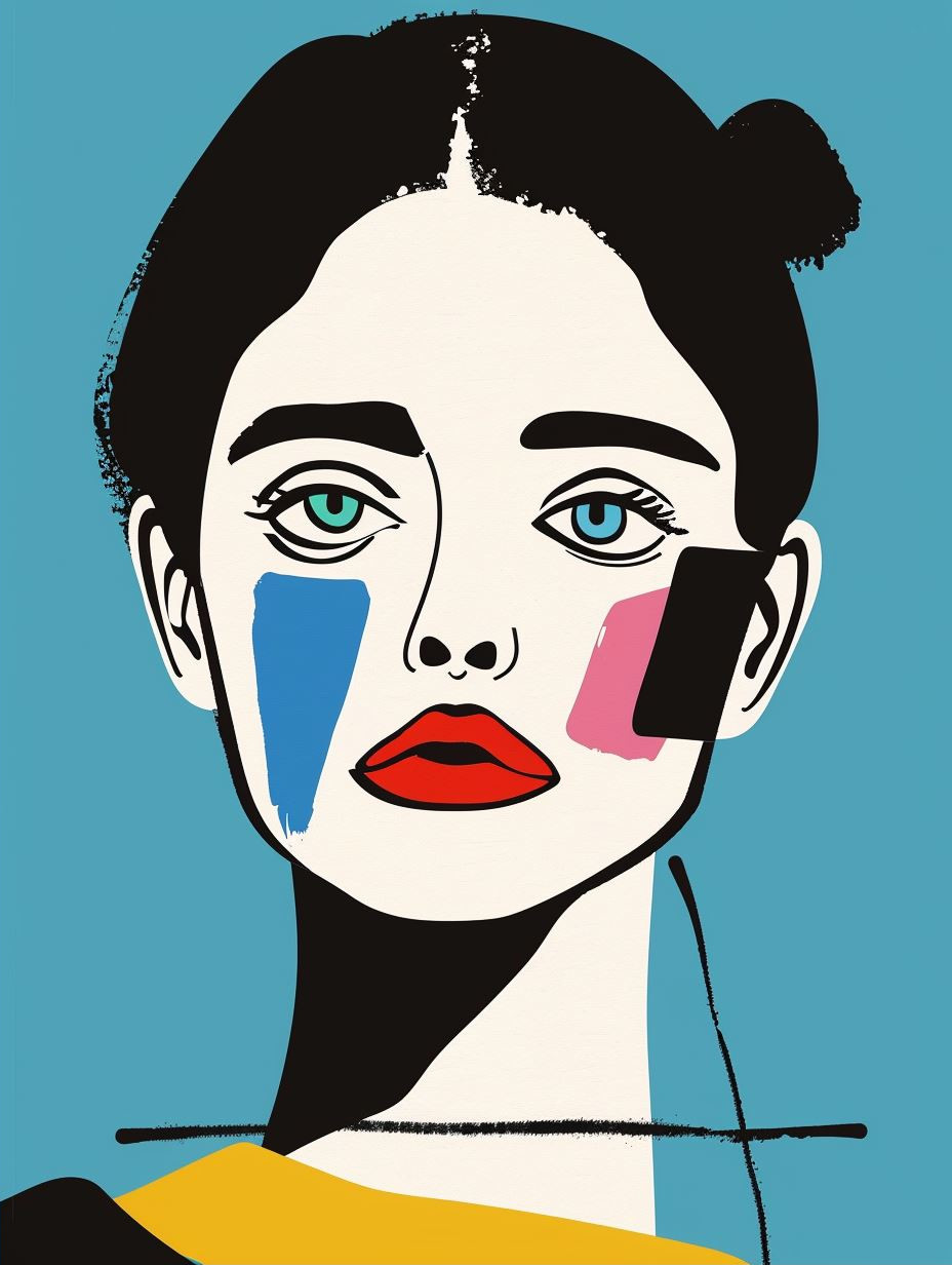 Modern Faces in Pop Art Style - Image 2