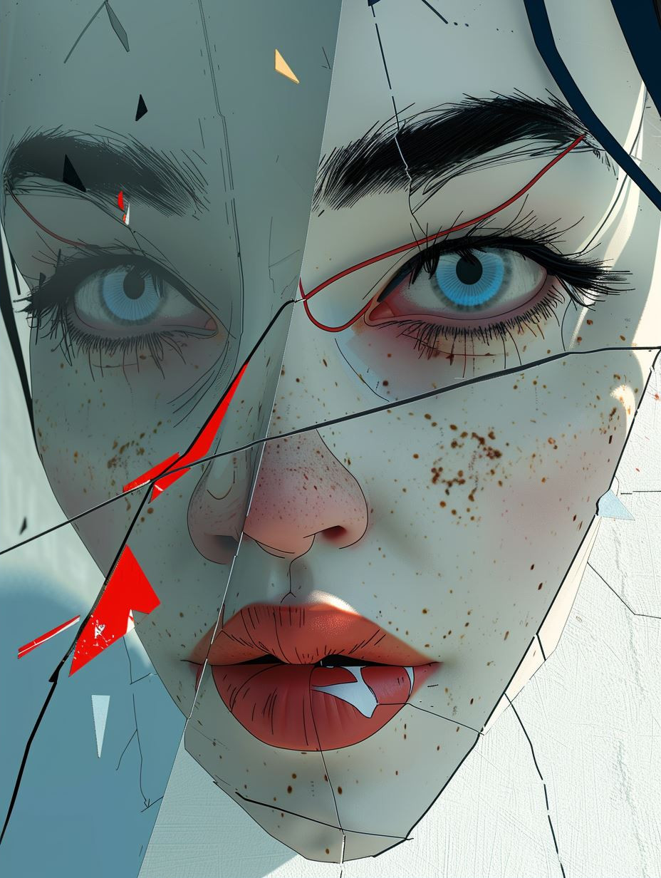 Fragmented Visions of Surreal Digital Portraits - Image 2