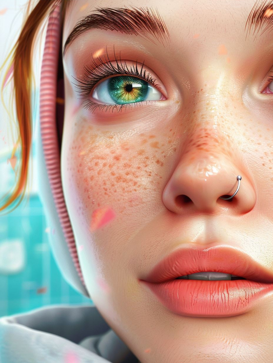 Ethereal Beauty: A Study in Green Eyes - Image 3