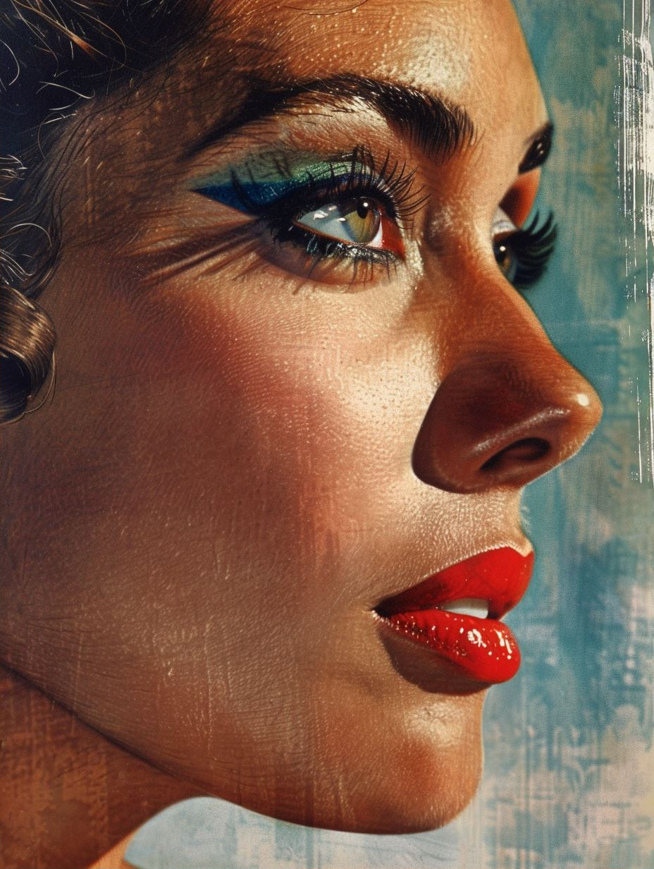 Vintage Glamour Collage Art - Image 2