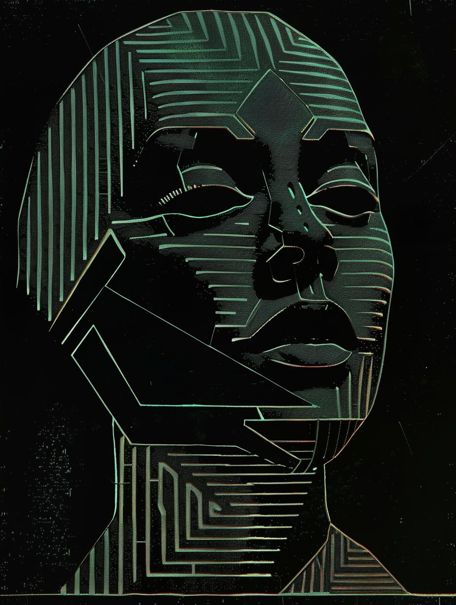 Neon Cybernetic Portrait Studies - Image 3