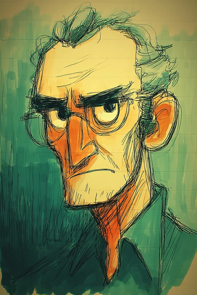 Grumpy Ink Sketches - Image 1