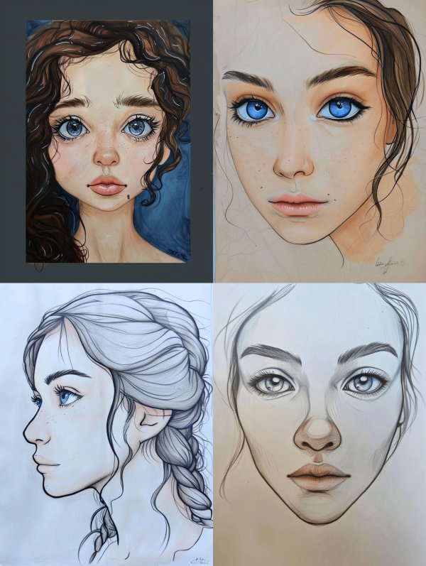 Ethereal Gaze: A Study in Portraiture