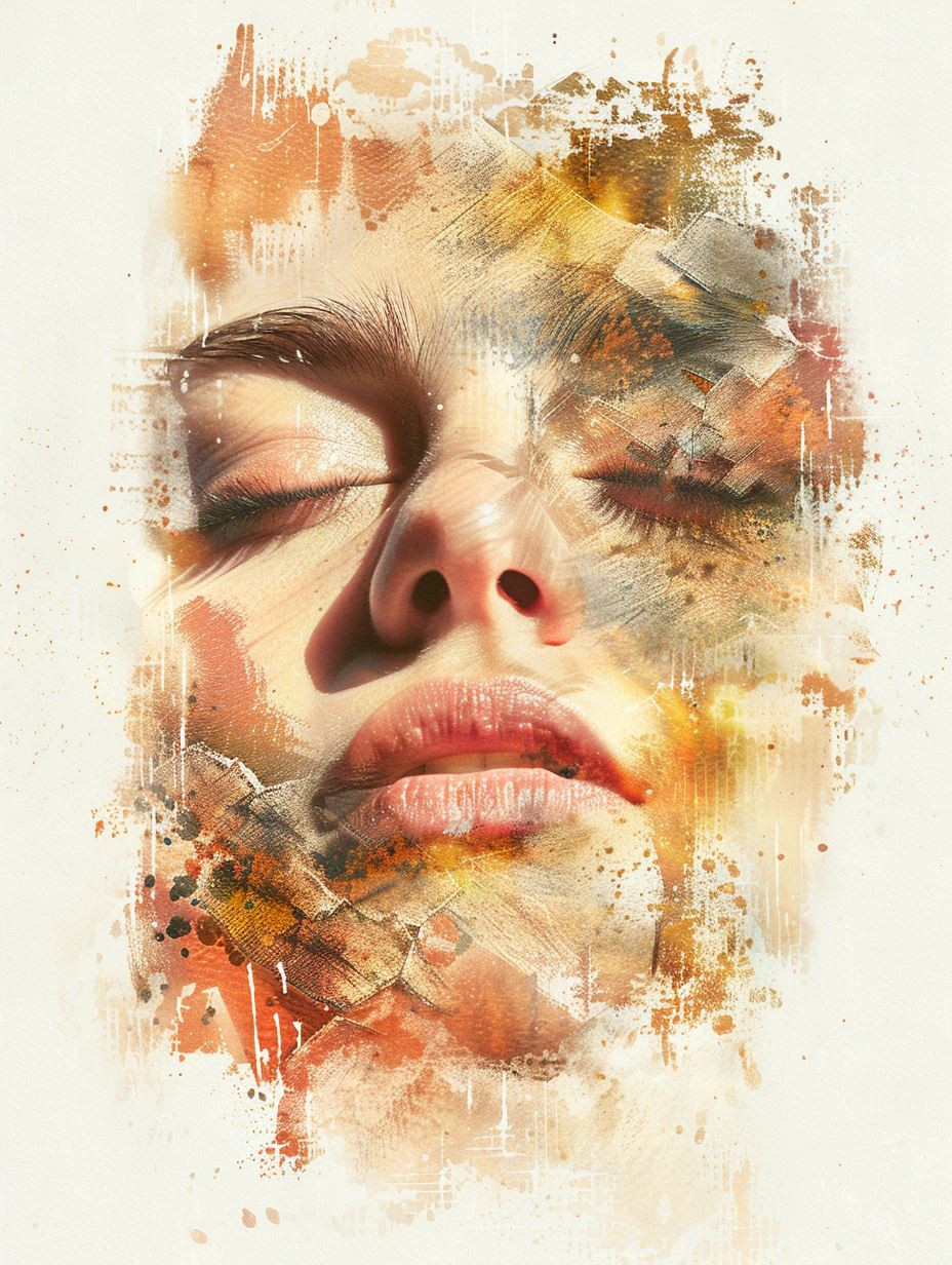 Ethereal Fragmented Portrait Studies - Image 3