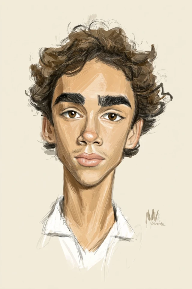Rustic Digital Portrait - Image 1