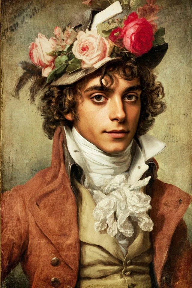 Floral Romanticism Portrait - Image 1