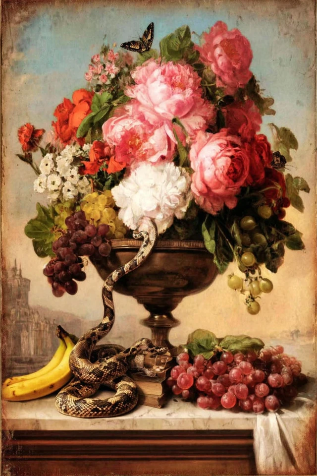 Floral Romanticism Portrait - Image 3