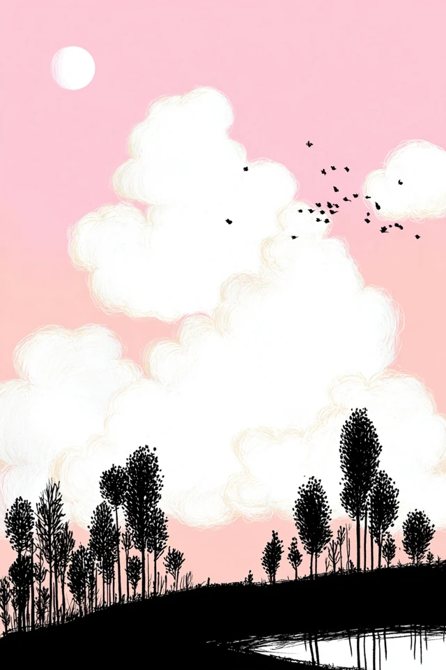 Pink Hues of Modern Solitude - Image 2