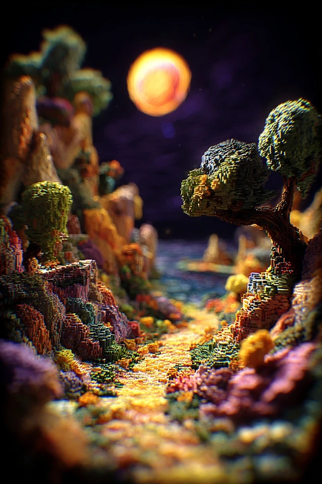 Textured Dreams: A Colorful Artistic Journey - Image 2