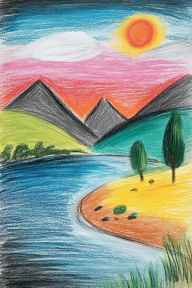 Vibrant Visions in Pastel - Image 2