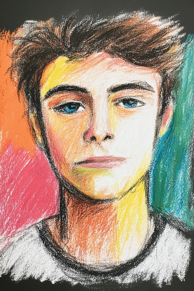 Vibrant Visions in Pastel - Image 1
