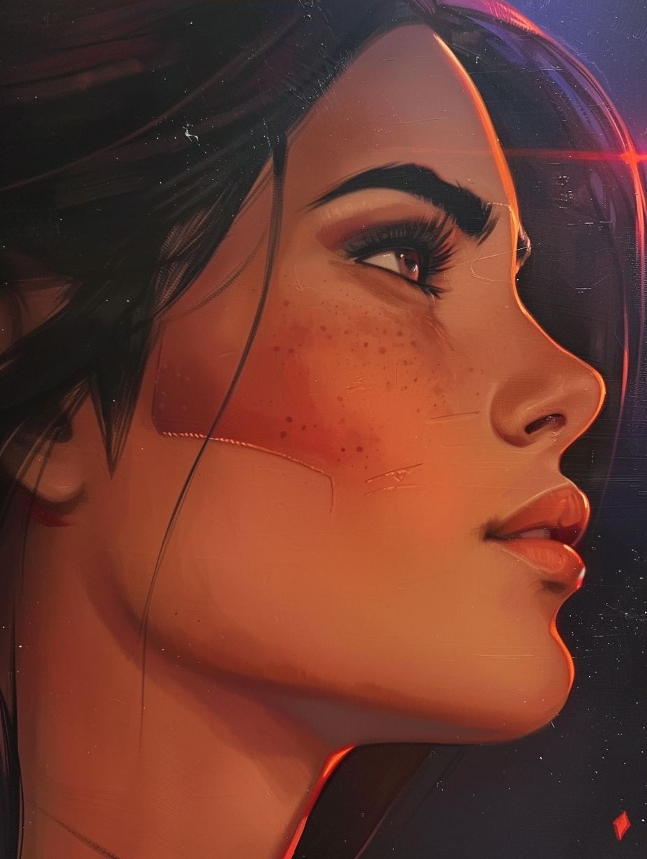 Cinematic Neon Portrait Glow - Image 3