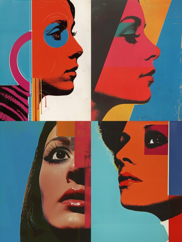 Chromatic Visions of Feminine Profiles