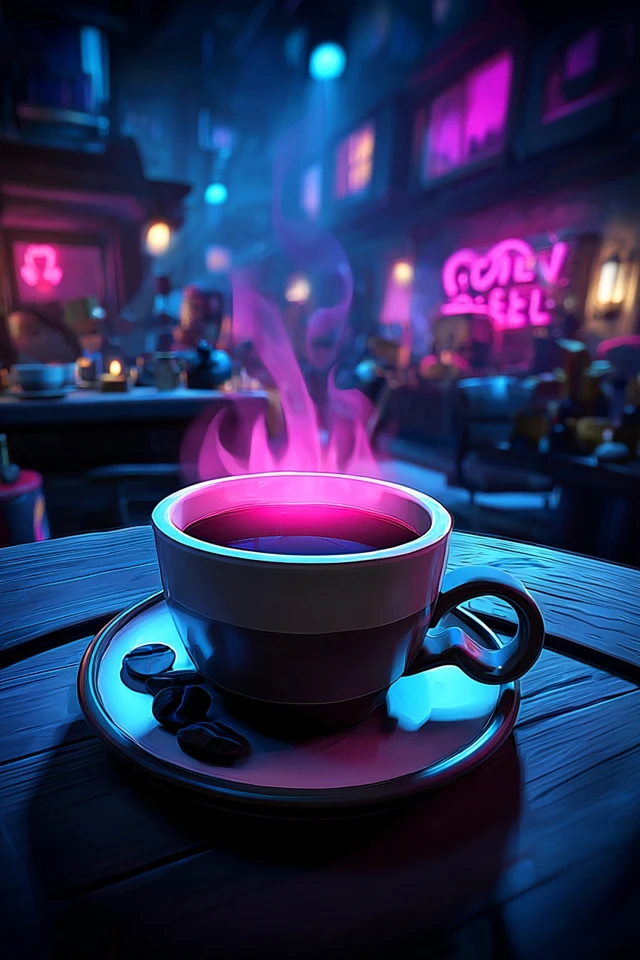 Neon Dreams: A Cyberpunk Fantasy Collage - Image 4