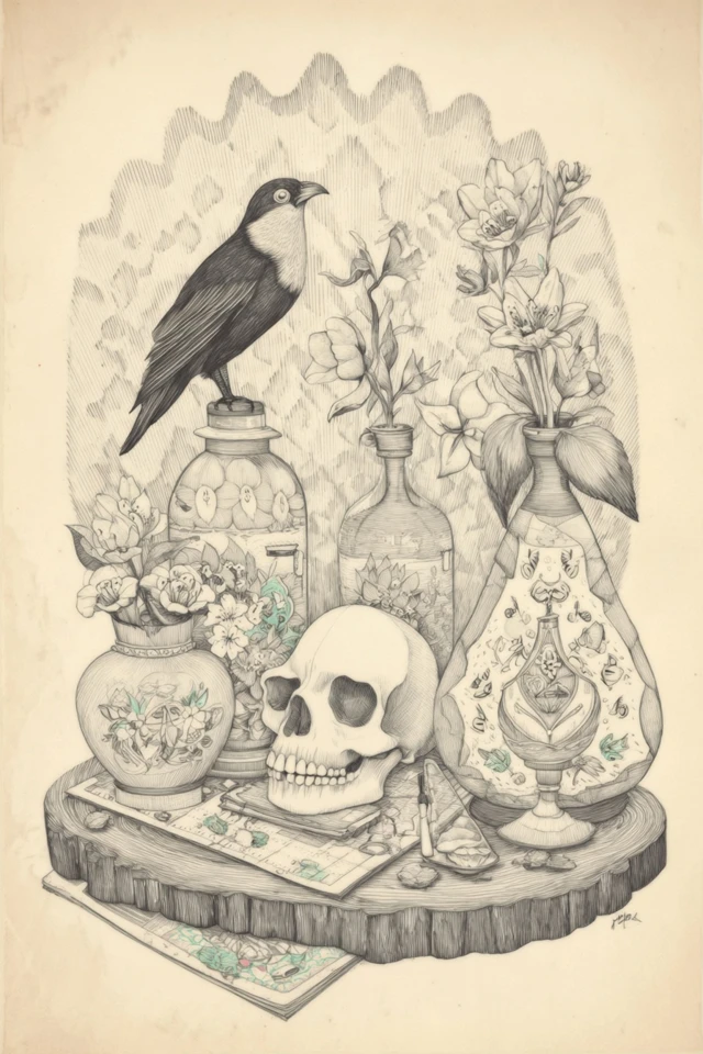 Vintage Ink Enchantment - Image 3