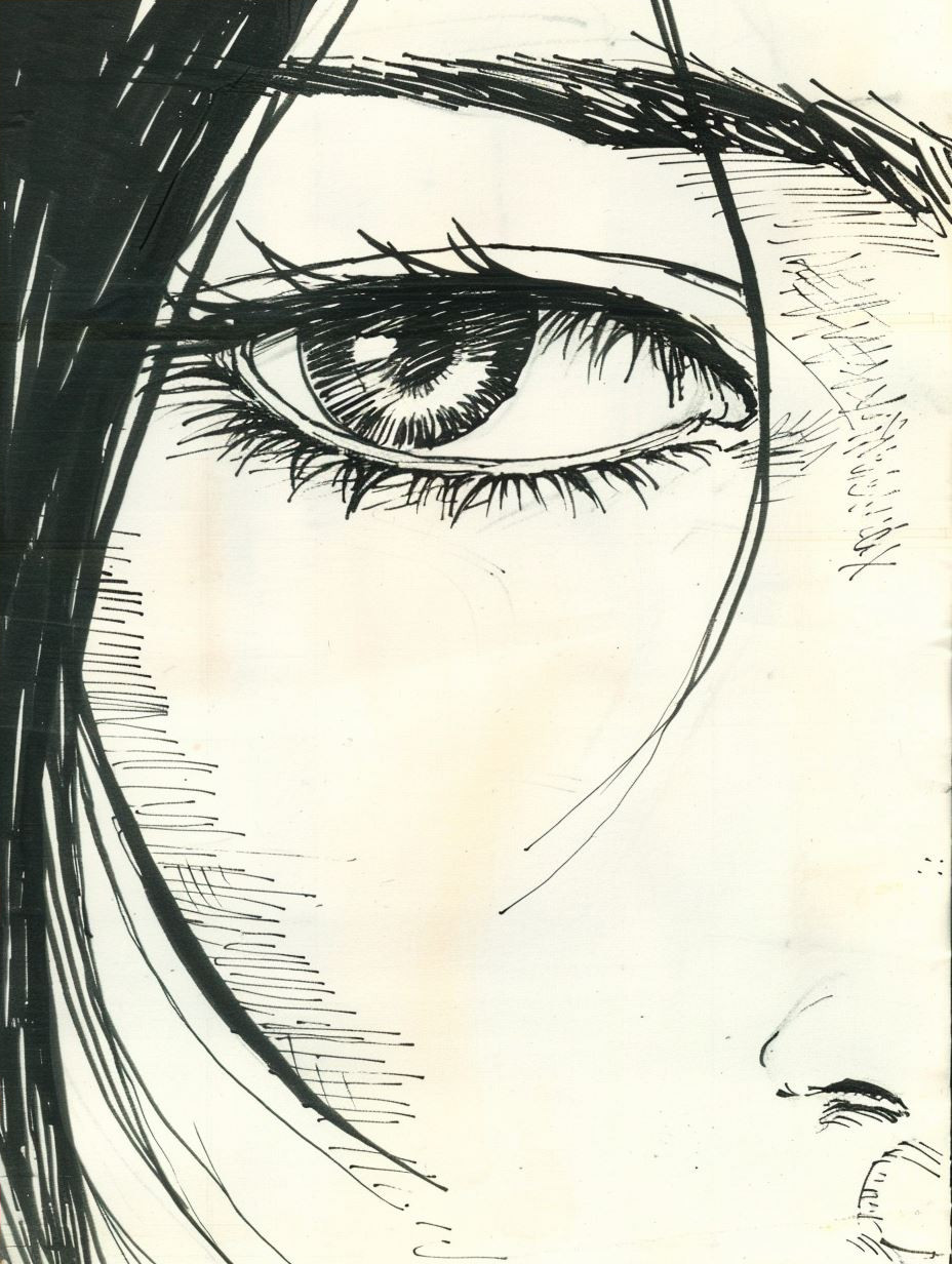 Ethereal Gaze Mixed Media Portraits - Image 4