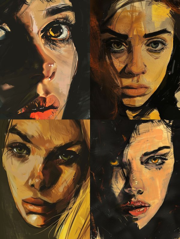 Shadows and Light: Four Digital Portraits