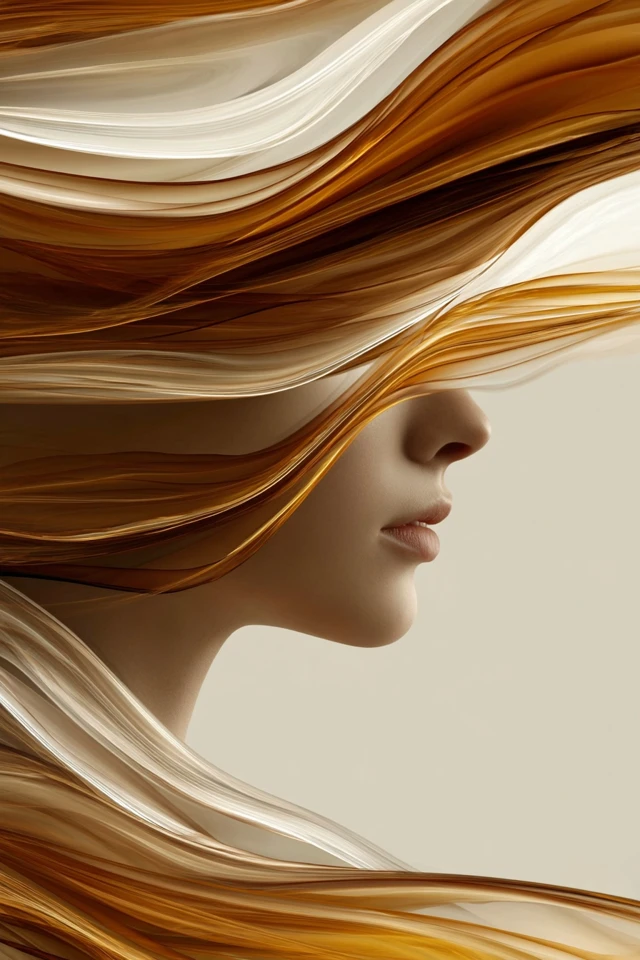 Golden Swirls of Coffee Art - Image 1