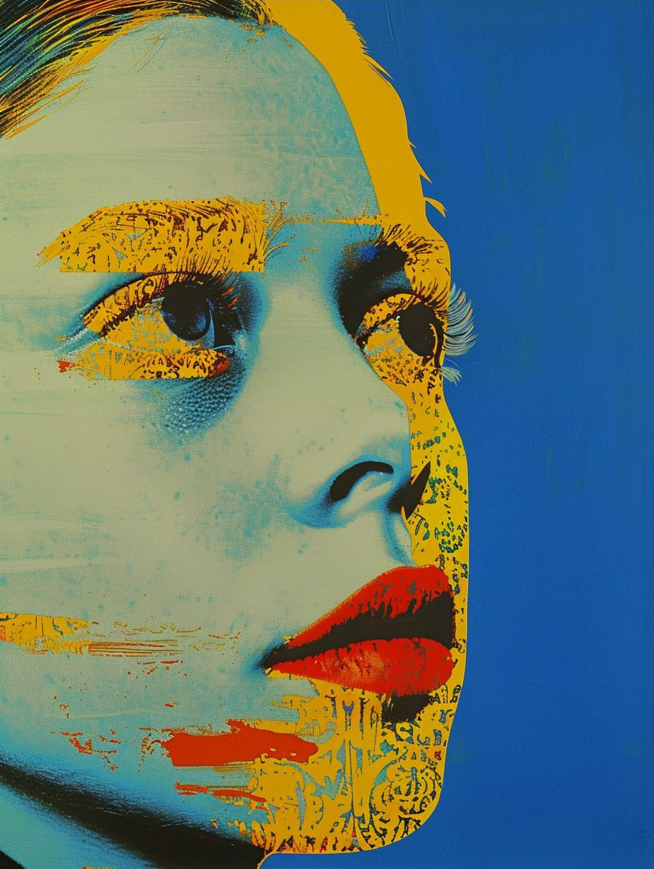 Pop Art Portrait Collage Study - Image 3