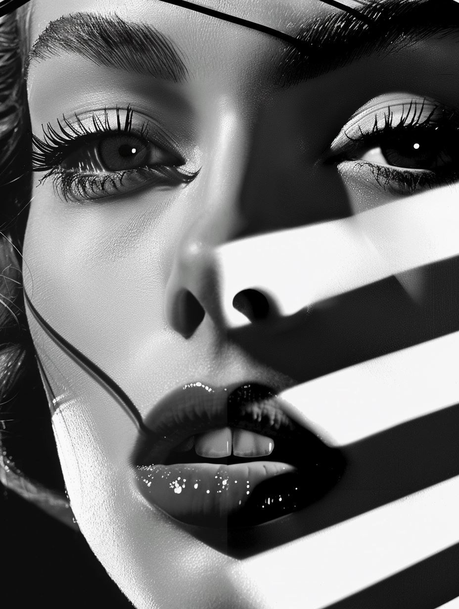 Fragmented Noir Beauty Portraits - Image 2