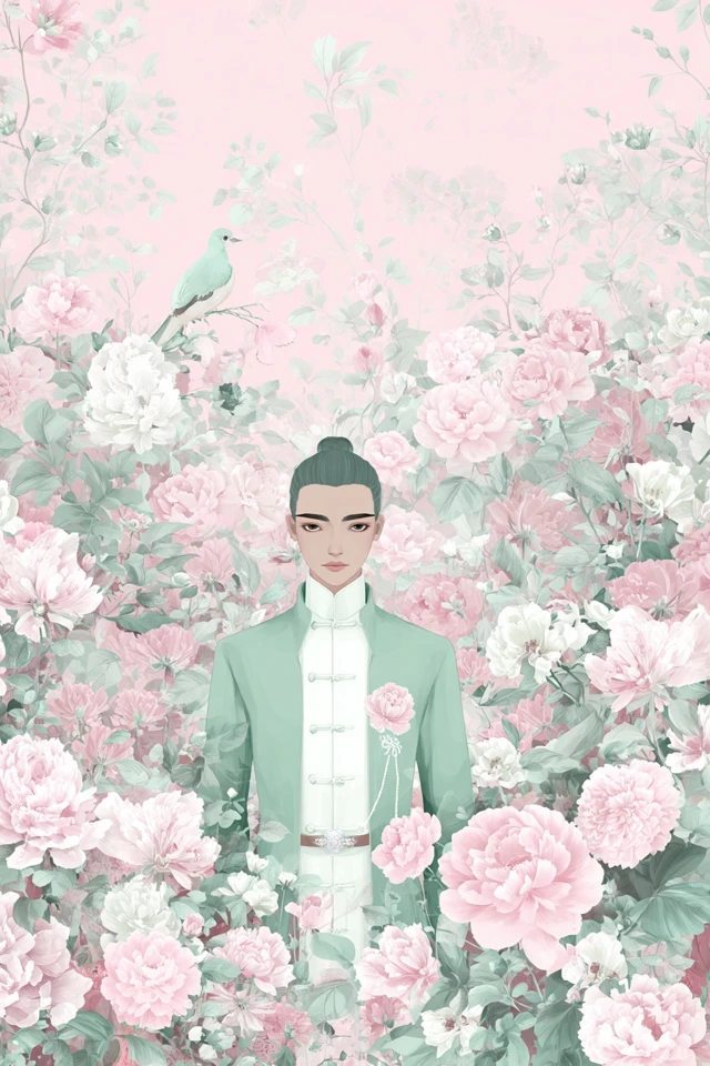 Pastel Floral Serenity - Image 1