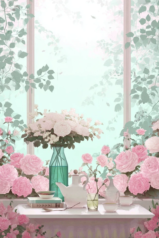 Pastel Floral Serenity - Image 3