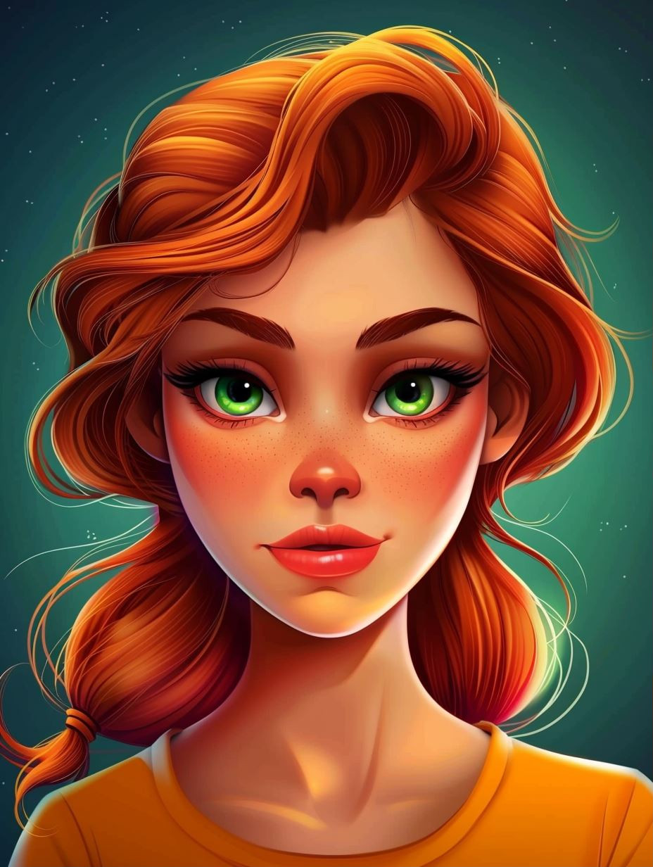 Vibrant Stylized Digital Portraits - Image 1