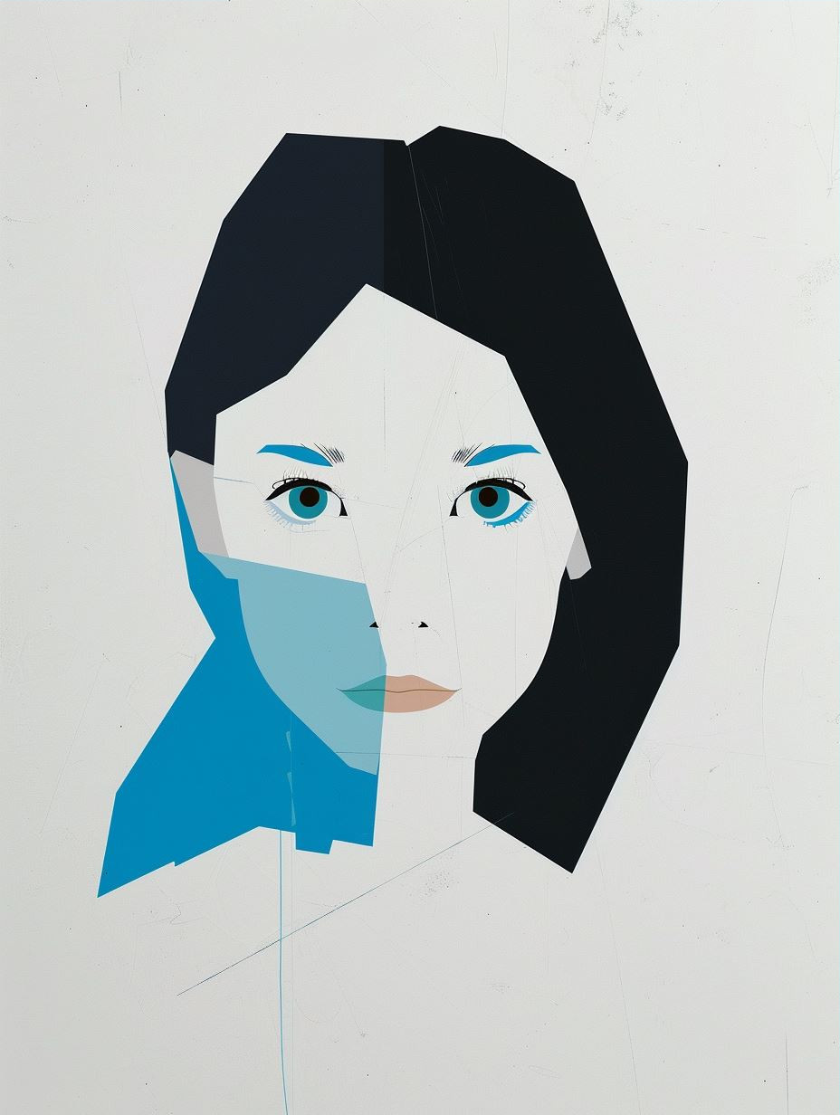 Modern Geometric Portrait Studies - Image 3