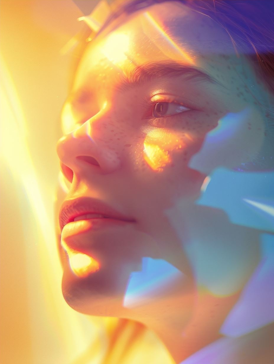 Prismatic Glow Ethereal Portrait - Image 4