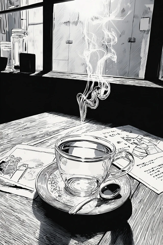 Ink Noir Manga Portrait - Image 4