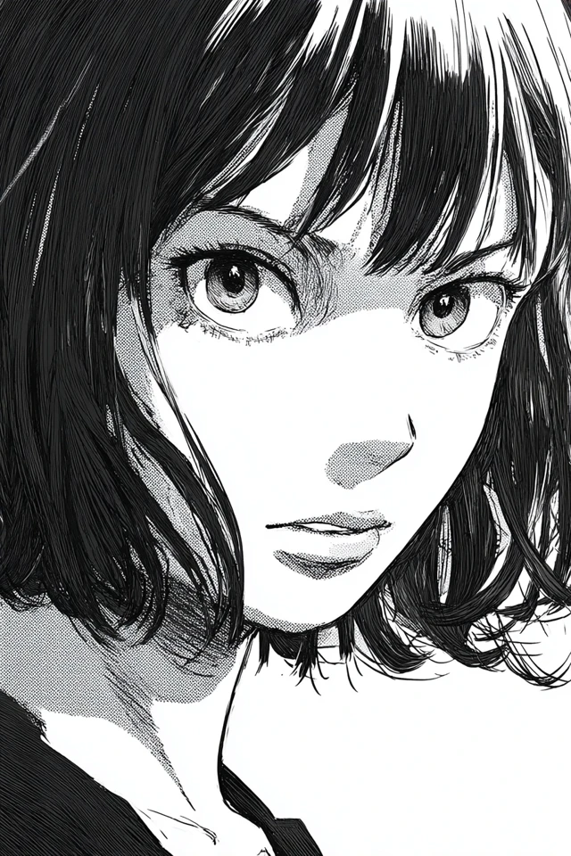 Ink Noir Manga Portrait