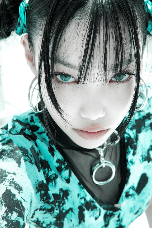 Cyan Cyber Punk Edge