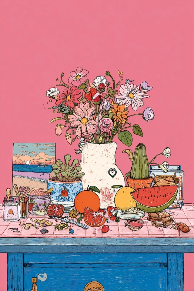 Floral Curly Portrait - Image 3