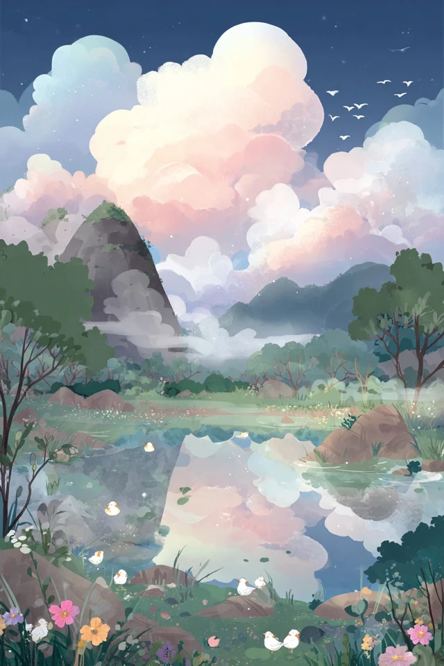 Whimsical Pastel Garden - Image 2