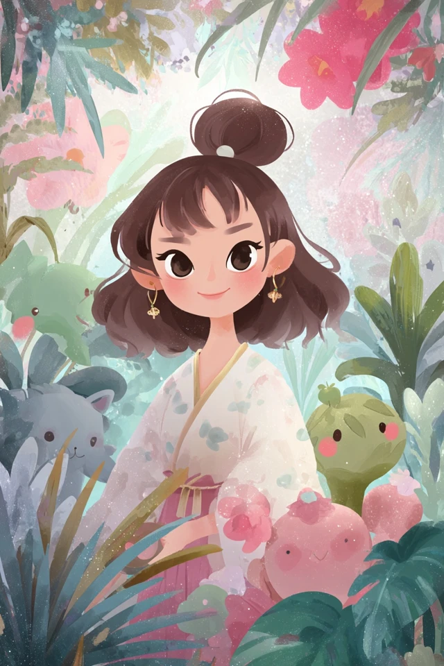 Whimsical Pastel Garden - Image 1