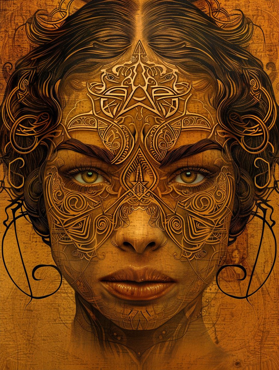 Golden Filigree Ethereal Portraits - Image 2