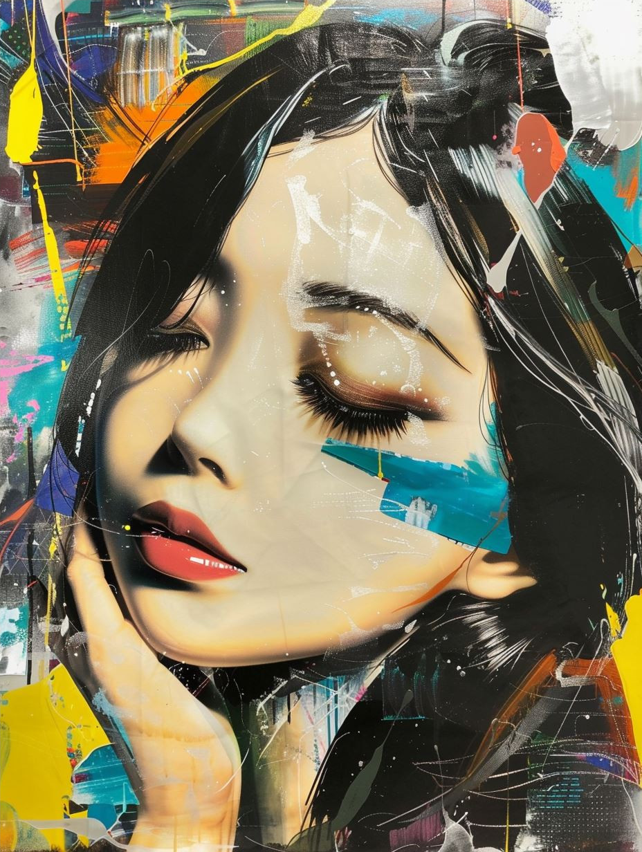 Ethereal Gazes: A Fusion of Modern Art - Image 4