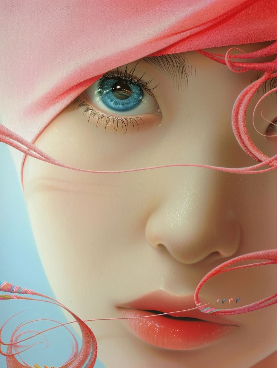 Ethereal Gaze of Digital Souls - Image 1
