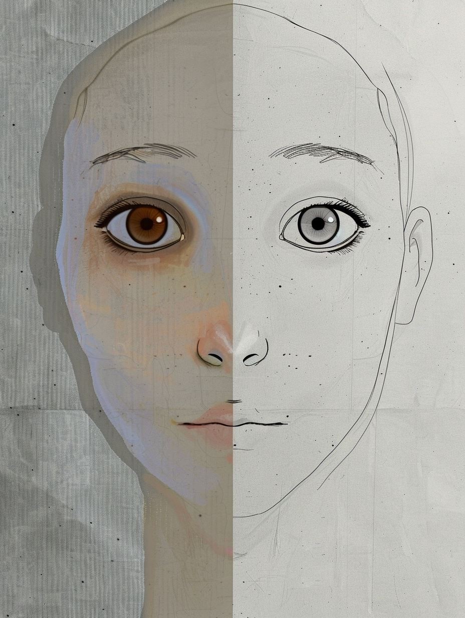 Evolution of a Portrait Sketch - Image 3